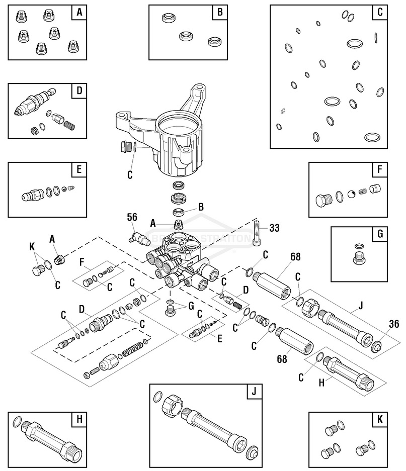 707439 pump Rebuild parts